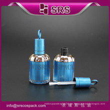 SRS Großhandel Kunststoff Nagel Emaille Flasche, bule Farbe kosmetischen 8ml Nagellack Flasche